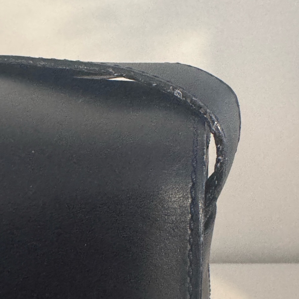 Vintage Celine Satchel/Shoulder Bag in Dark Navy Blue - Picture 8 of 13